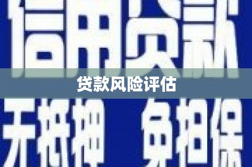 封开贷款风险评估